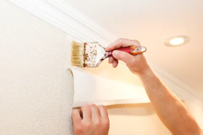 Pose de papier peint à Bracieux — revêtements muraux et toiles de verre
